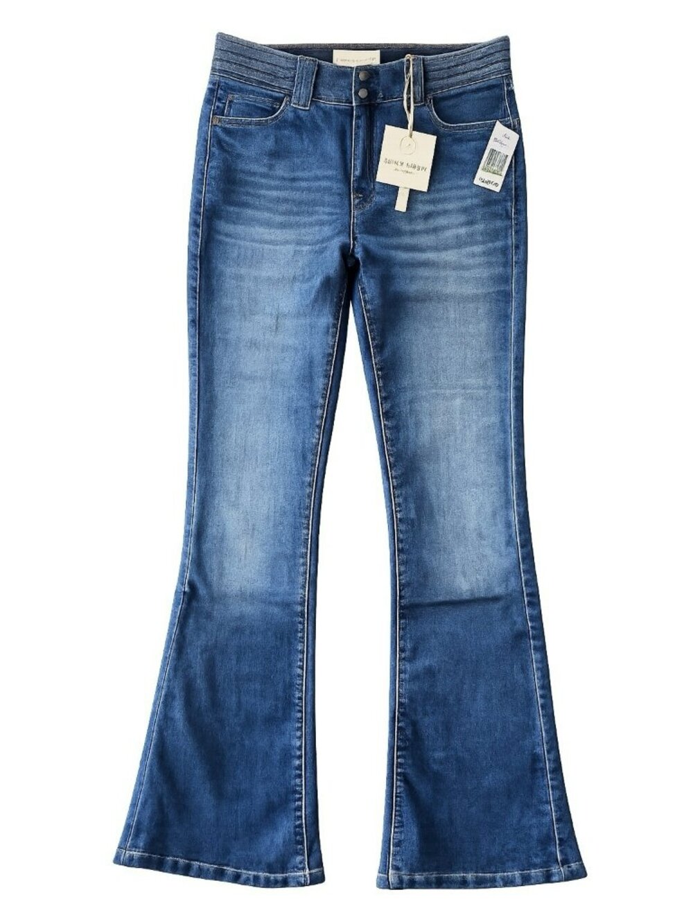 Curve Appeal Heritage Luxe Gigi High Rise Flare Jeans Womens 10/30 Dark Wash NWT